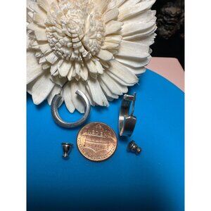 Solid Sterling Silver Hoop Earrings